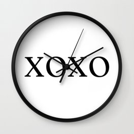 xoxo Wall Clock