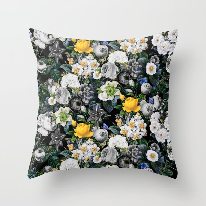 Night Forest V Throw Pillow