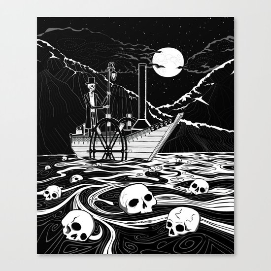 Steamboat across the Styx Canvas Print
