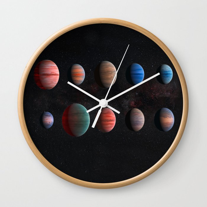 Exoplanets in the cosmos Wall Clock