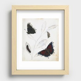 Butterfly metamorphosis by Philip Henry Gosse, 1833  Recessed Framed Print