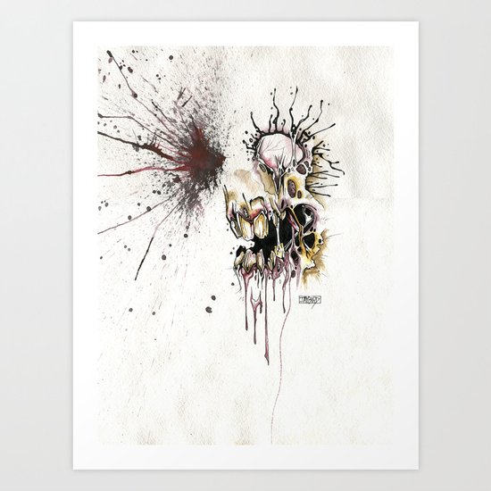 HEAD SHOT Art Print