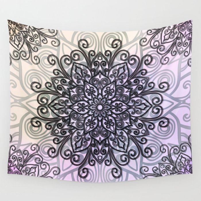 Grey and online purple tapestry