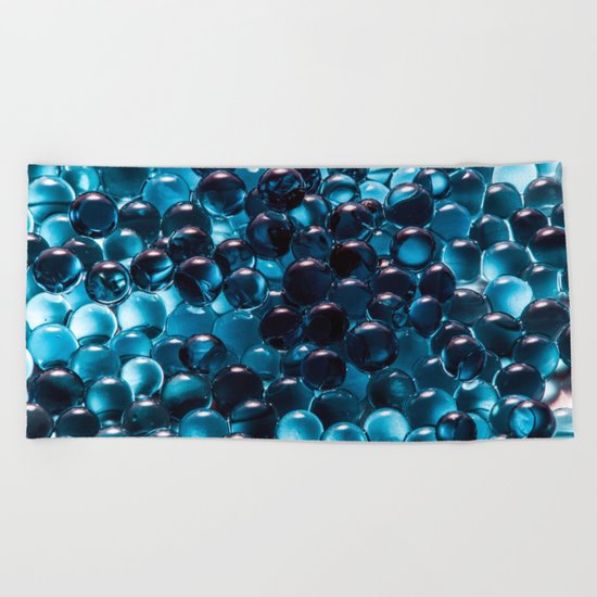 Blue sphere Beach Towel