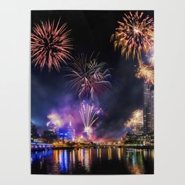 New Year Fireworks Poster