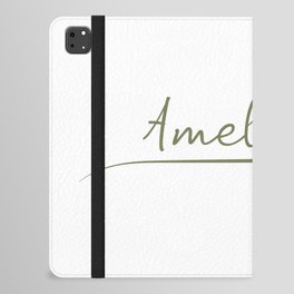 Amelia name on a rose iPad Folio Case