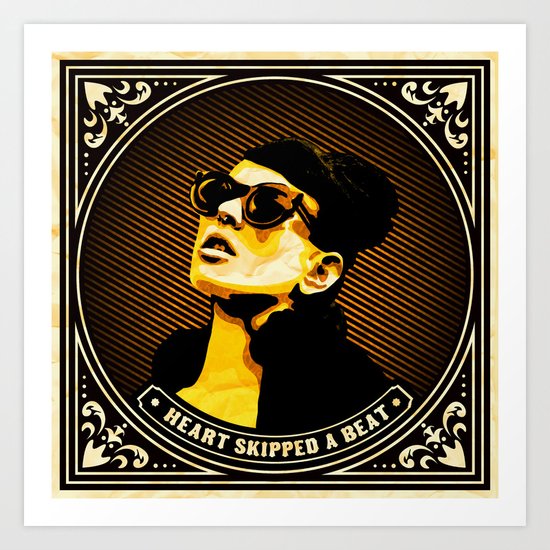 Heart skipped a beat Art Print