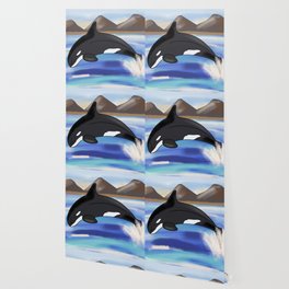 Orcas Wallpaper For Any Decor Style Society6