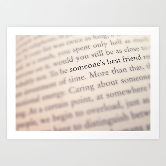 Someone's Best Friend Art Print