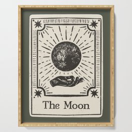 The Moon Tarot Card Serving Tray