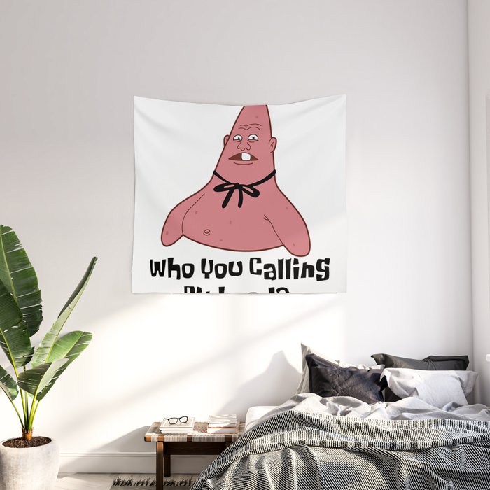 Patrick star online white claw tapestry