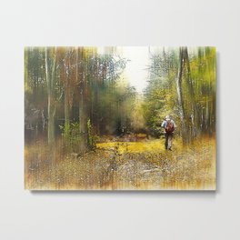 walk in the forest Metal Print