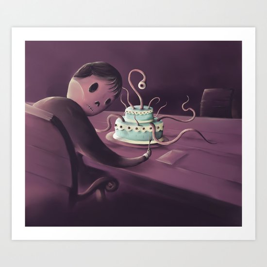 Cake time Art Print