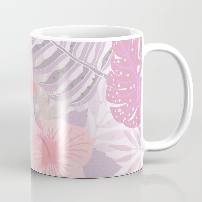 My Pink Abstract Aloha Flower Jungle Garden Coffee Mug
