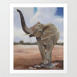 Giant step for one Art Print