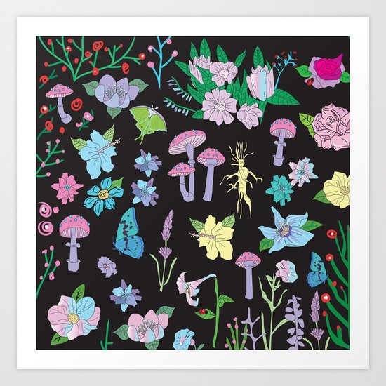 Garden Witch Art Print