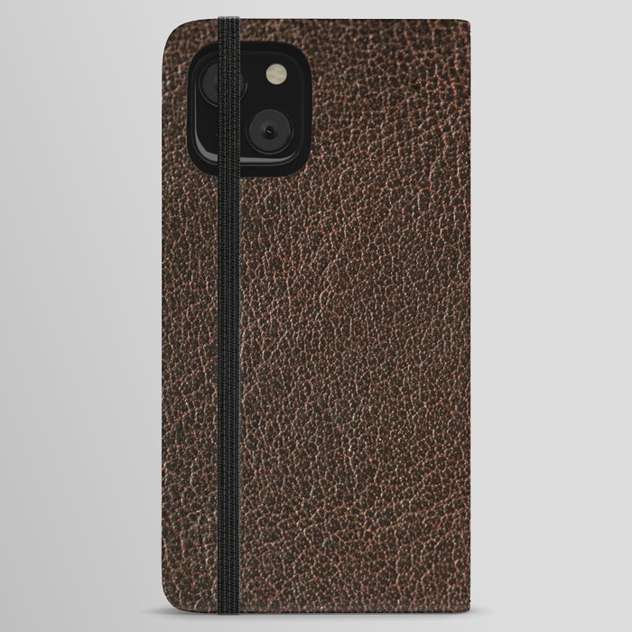 Brown leather iPhone Wallet Case