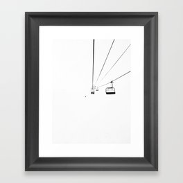 Ski Lift / Framed Art Print