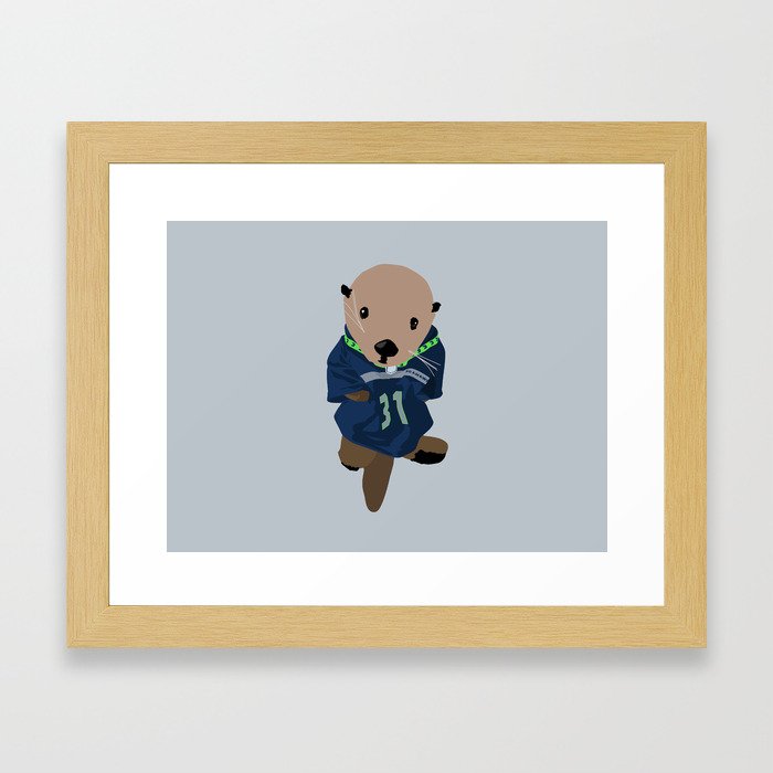 The Littlest Seahawks Fan Framed Art Print