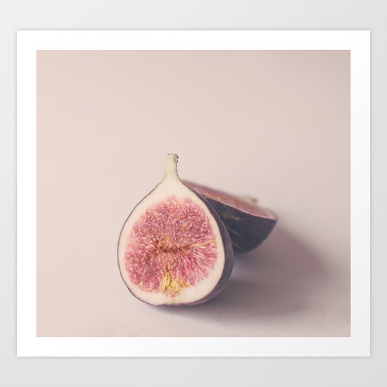Pastel Figs Art Print