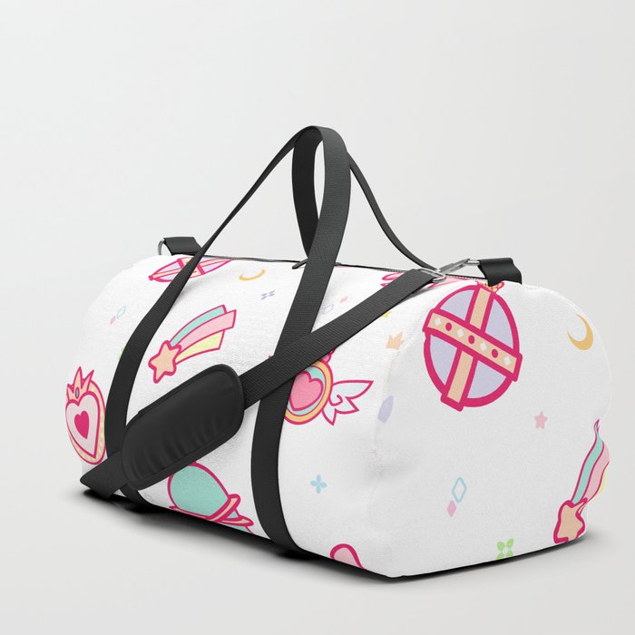 Cute Colourful Magical Girl Pattern with Hearts Stars Sparkles