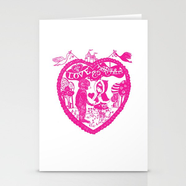 Love and Other Fairy Tales Pink Edition Stationery Cards