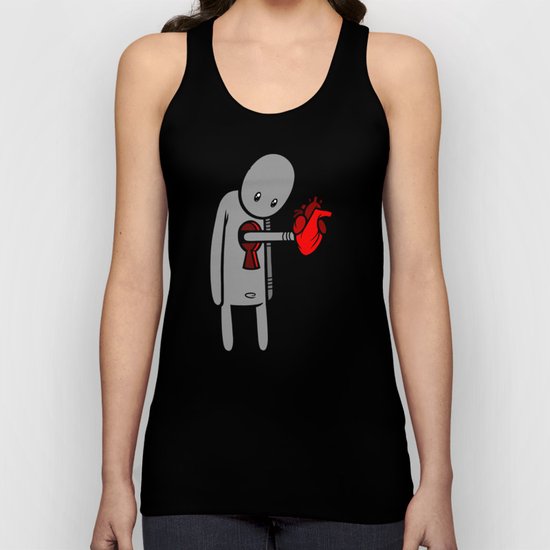 Heart Key Unisex Tank Top