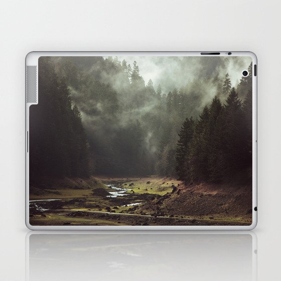 Foggy Forest Creek Laptop & iPad Skin