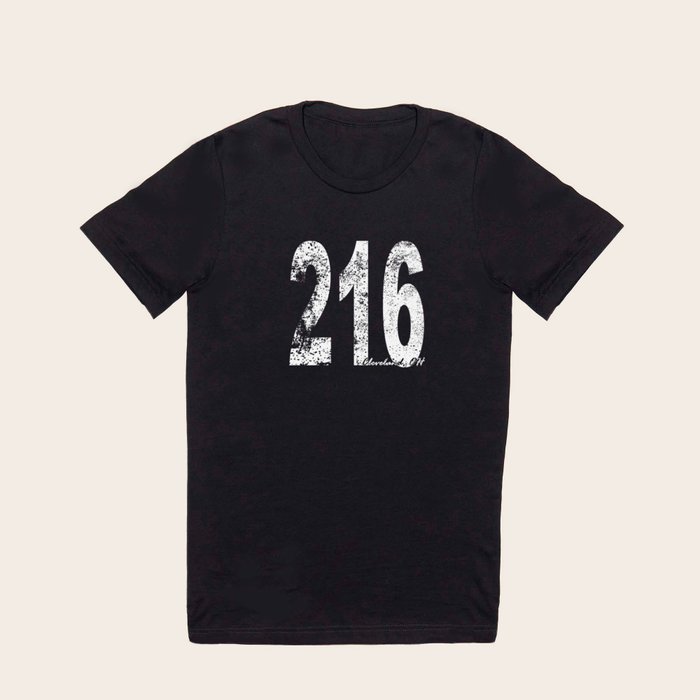 Vintage Cleveland Area Code 216 T Shirt by AwesomeArt Society6