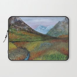 Arran, a beautiful Scottish landscape, wild grasses and hills by Luna Smith Art, LuArt Gallery Laptop Sleeve