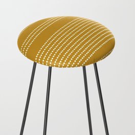Spotted, African Pattern in Yellow Counter Stool