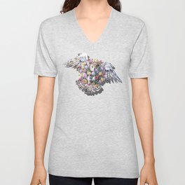 Birds in Bloom V Neck T Shirt