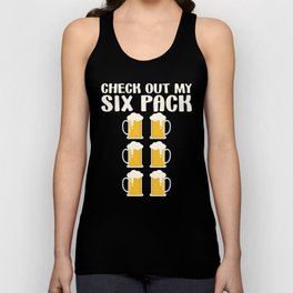 Check Out My Six Pack Beer Funny Unisex Tank Top