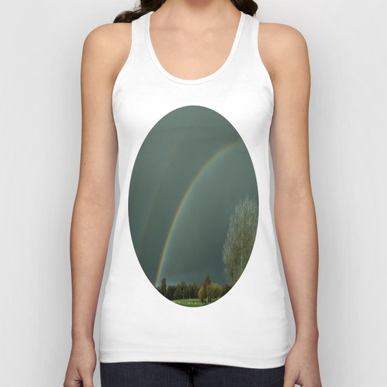 A Colorful Bow for the Rain . . . Unisex Tank Top