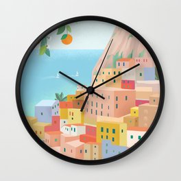 Amalfi Coast, Italy Wall Clock