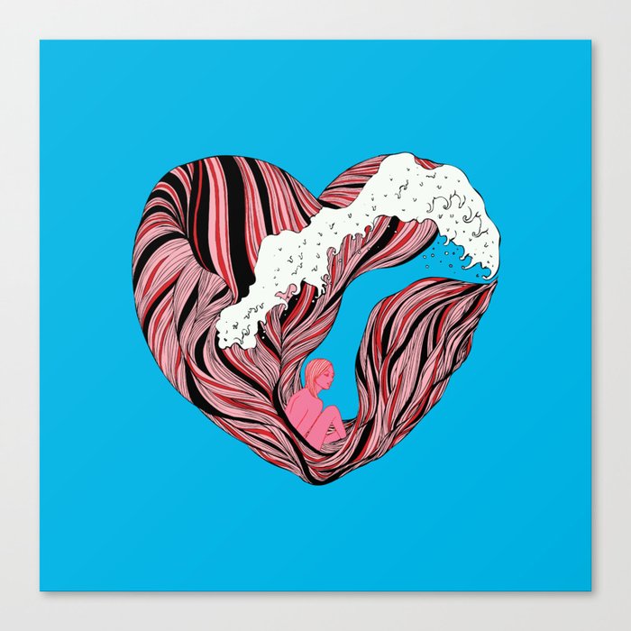 Ocean Heart Canvas Print