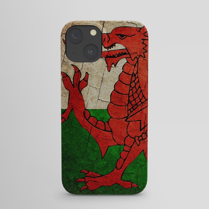 Vintage Wales flag iPhone Case