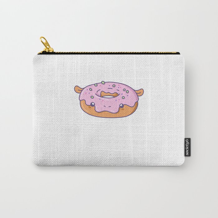 Funny Hippo Donut Cute Kawaii Aesthetic Carry-All Pouch