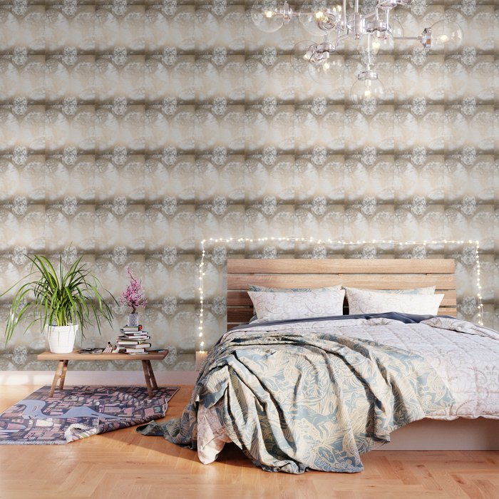 Antique White Gold World Map Wallpaper by Nature Magick Society6