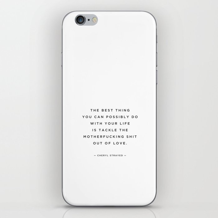 quoted — tackle — cheryl strayed iPhone Skin