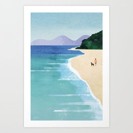 Beach Walk II Art Print
