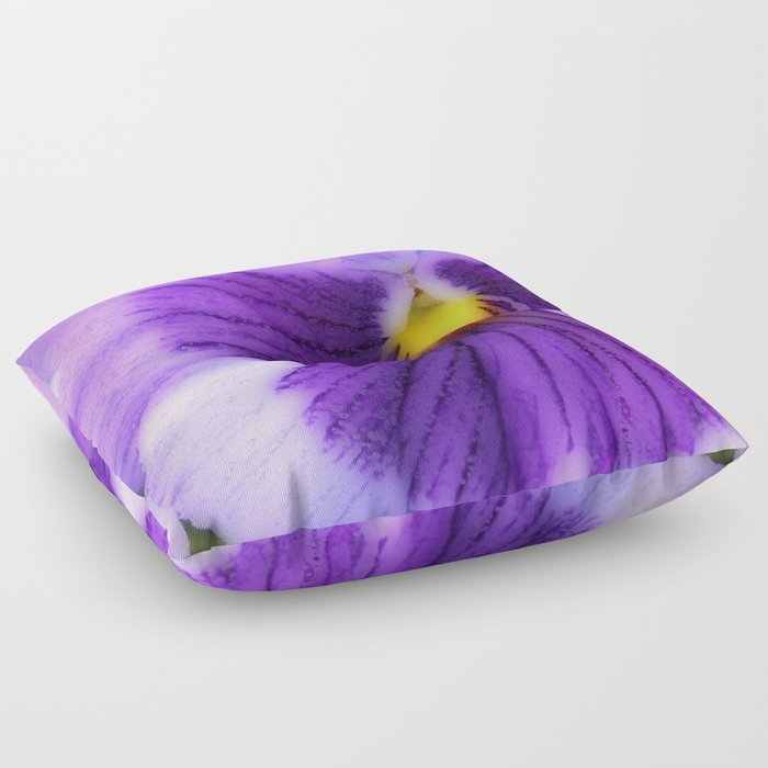 Paint Me A Pansy Floor Pillow