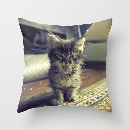 bleh! Throw Pillow