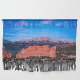 Pikes Peak - Sunrise Over Garden of the Gods in Colorado Springs Wall Hanging