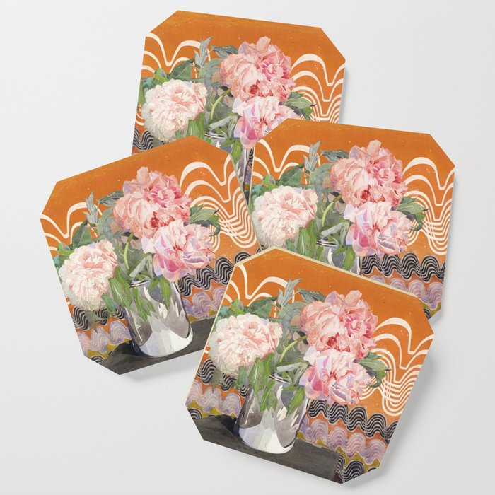 Peonies By Charles Rennie Mackintosh Art Nouveau Floral Coaster By Fineearthprints Society6