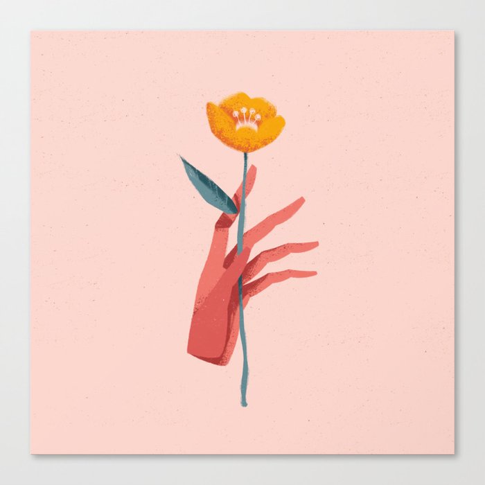 Hold That Flower Canvas Print