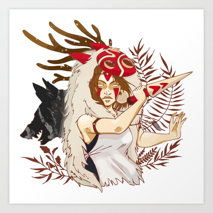 Wallpaper Princess Mononoke Art Print By Miniarts Society6 Free