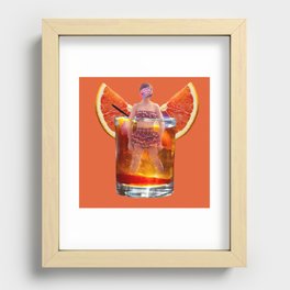 Red Fish Lady Recessed Framed Print