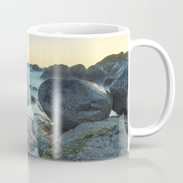 Ocean between the rocks by the beach Coffee Mug