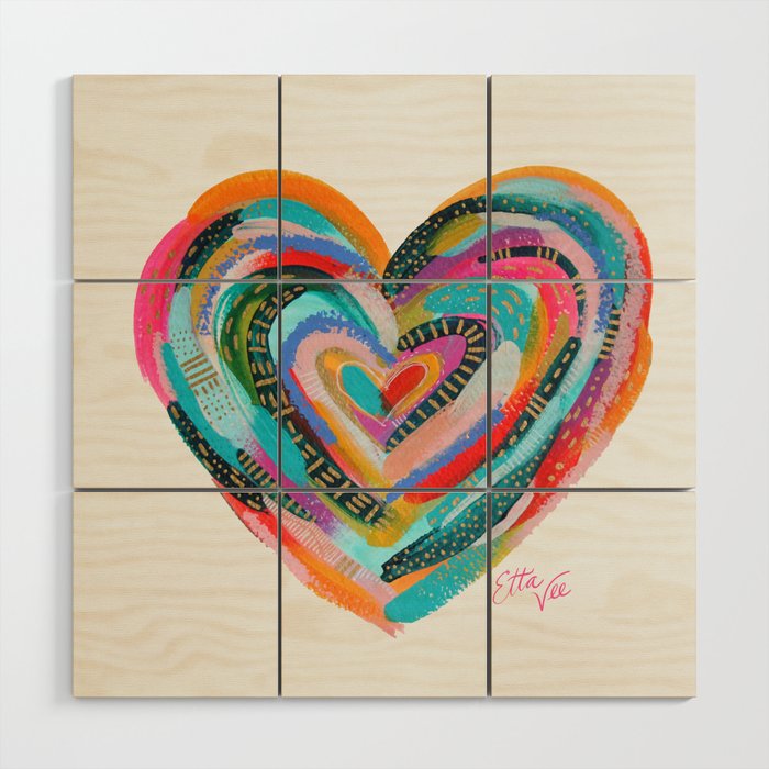 Art Heart no.1 Wood Wall Art